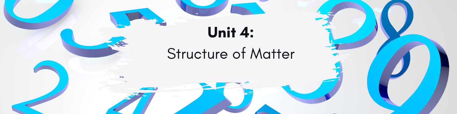 Unit 4: Structure of Matter Banner